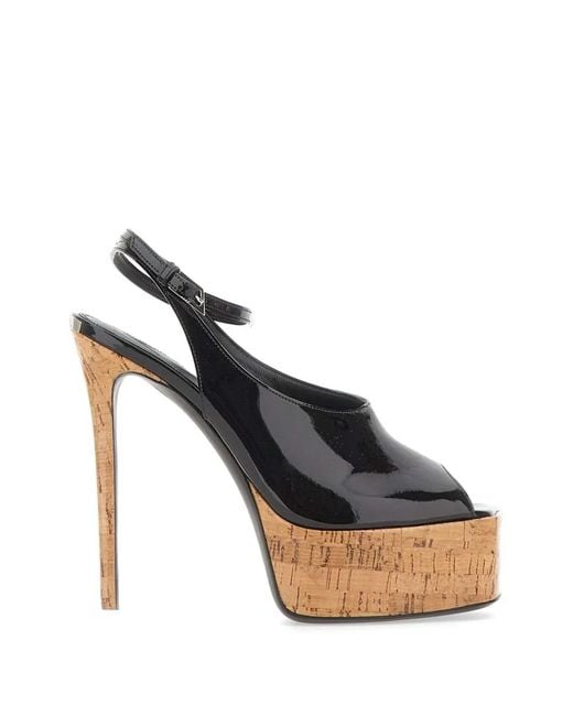 The Attico Black "Ornella" Heeled Shoes