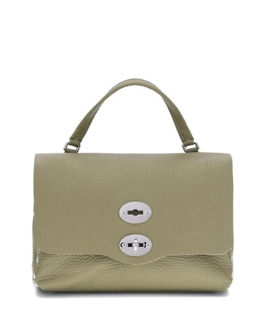 Zanellato Metallic Small Postina Stud-Embellished Tote Bag