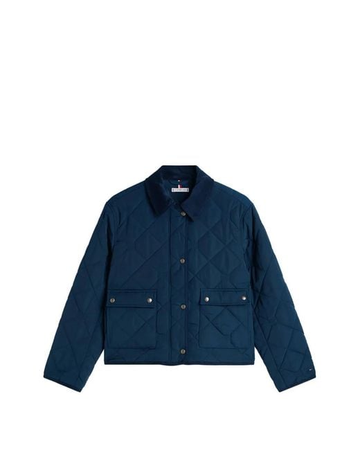 Tommy Hilfiger Blue Padded Quilted Jacket
