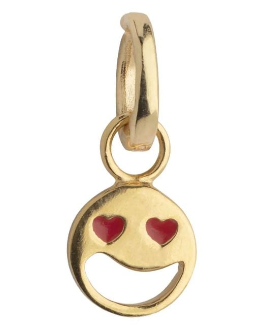 Enamel Copenhagen Metallic Smiley Charm