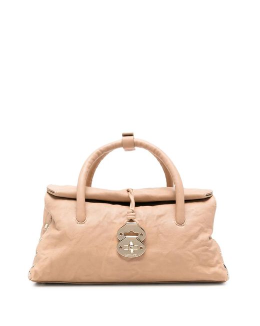 Zanellato Natural Dotta Stud-Embellished Tote Bag