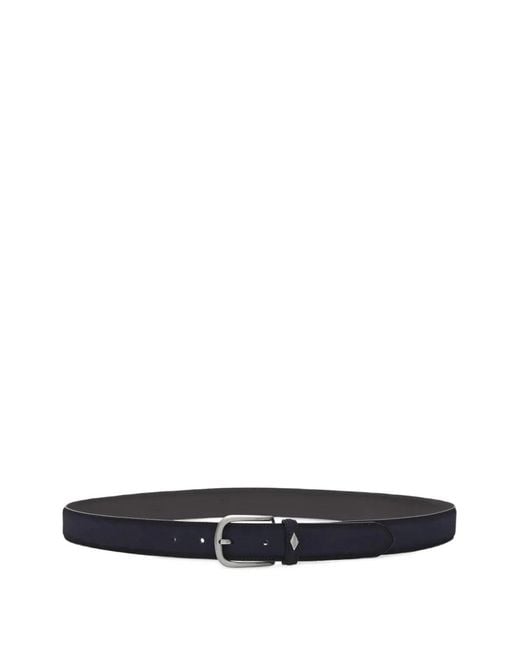 Lottusse White Suede Monk Belt for men