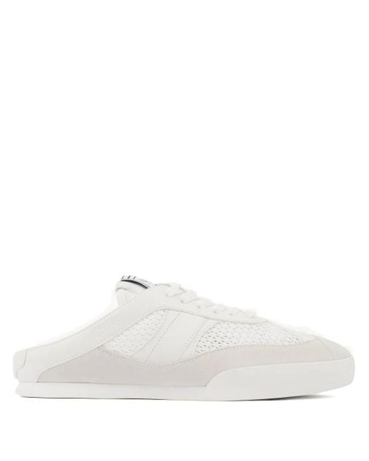 Chloé White Kick Mules Mit Schnürung