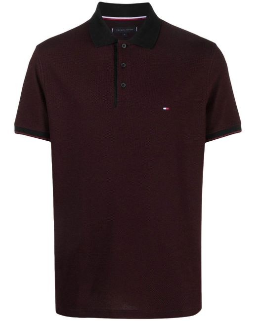 Tommy Hilfiger Logo-embroidered Polo Shirt for Men | Lyst