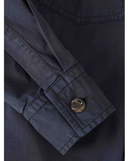 richard j. brown Blue Buttoned Pocket Jacket for men