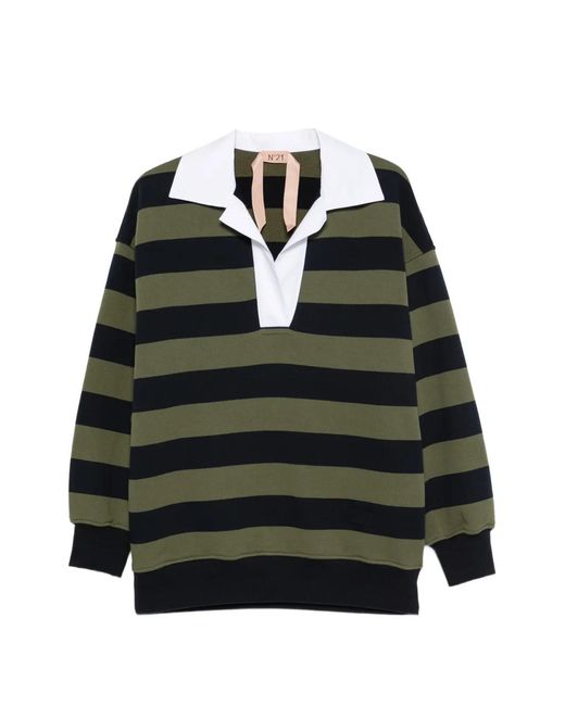 N°21 Black Striped Sweatshirt