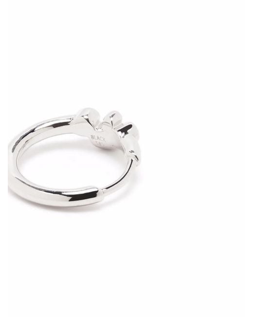 Maria Black White 14Kt Elena Diamond Huggie