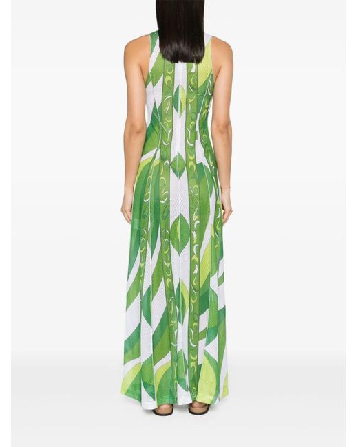 Emilio Pucci Green Maxi Dress