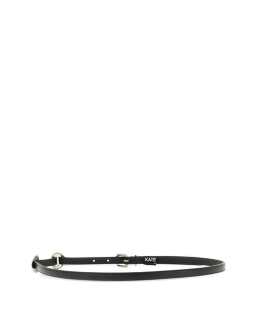 KATE CATE White Ranchera Belt