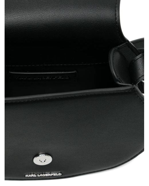 Karl Lagerfeld Black Saddle Bag