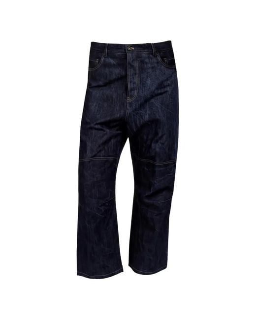 Forme D'expression Blue Skew Five-Pocket Jeans