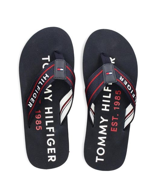 Tommy Hilfiger White Logo Slides for men