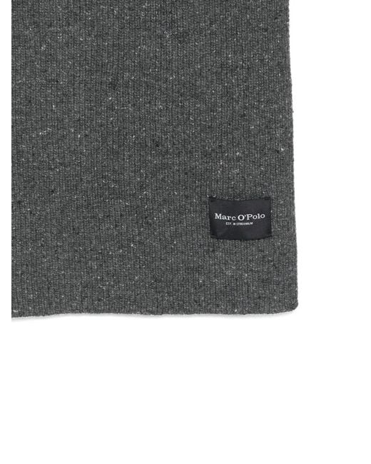 Marc O' Polo Gray Écharpe À Patch Logo for men