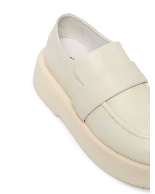 Marsèll White Gommellone Leather Loafers for men