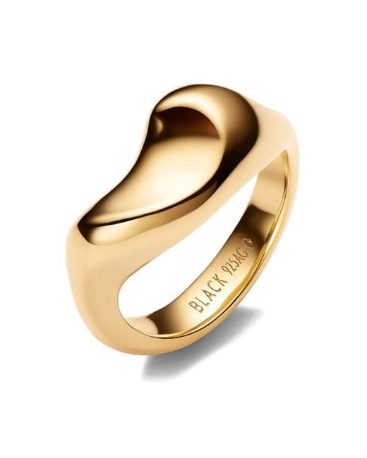 Anillo Saddle Maria Black de color Metallic