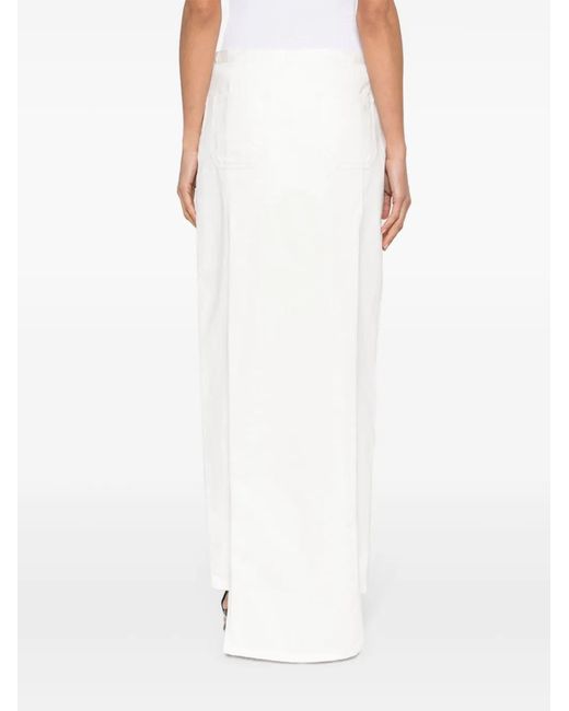 Courreges White Heritage Cotton Skirt