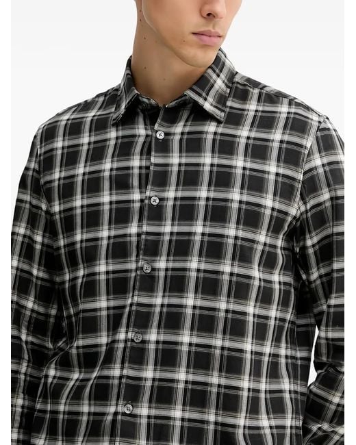 Marc O' Polo Black Check-Patterned Shirt for men
