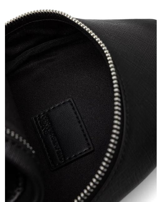 Karl Lagerfeld Black Logo-Print Zip-Around Backpack for men