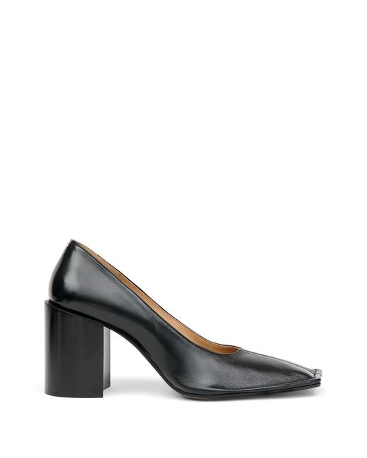 Maison Margiela Gray Piped Square-Toe Pumps