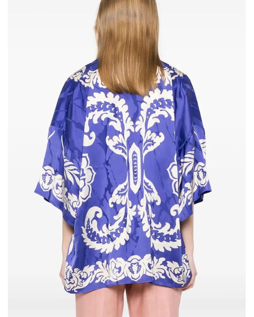 Etro Jack Met Bloemenprint in het Blue