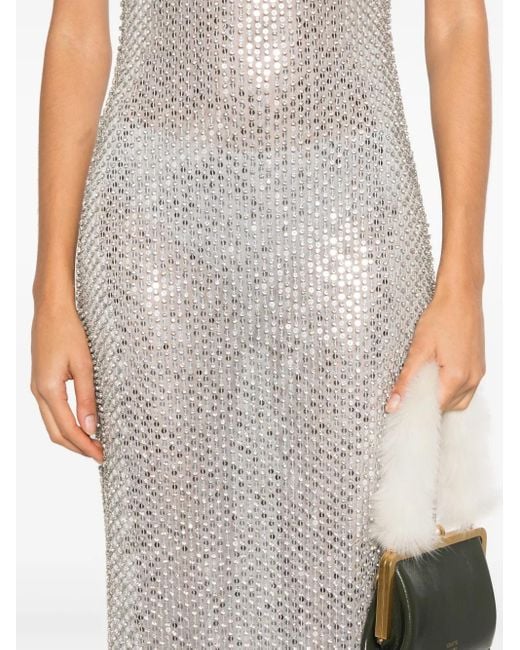 retroféte Xiomara Maxi-Jurk in het White