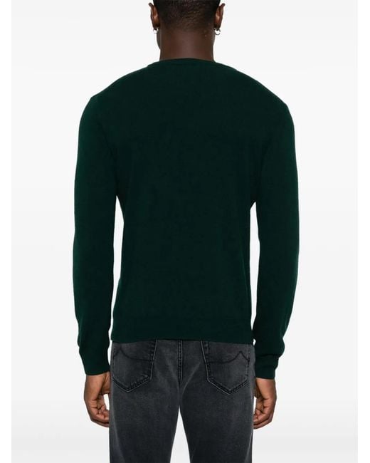 Woolrich Green Wool Crewneck for men