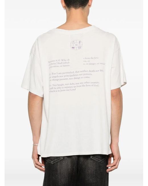 Enfants Riches Deprimes White Graphic Print T-Shirt for men