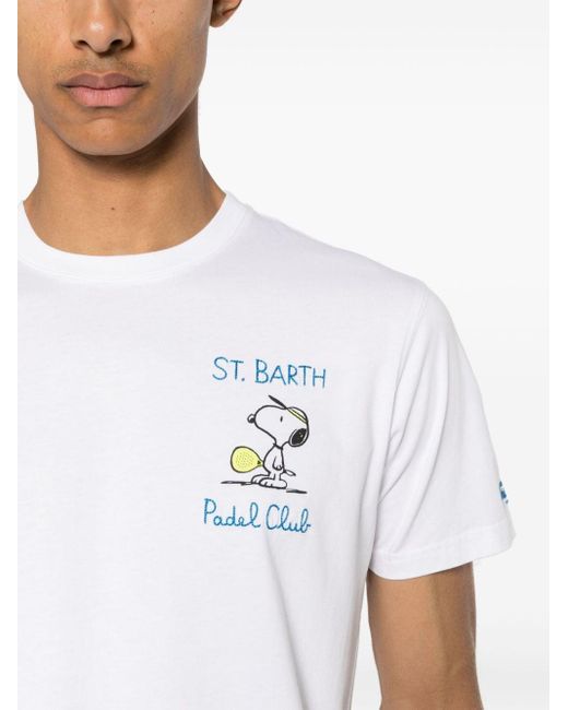 メンズ Mc2 Saint Barth X Peanutstm Snoopy Padel T-shirt White