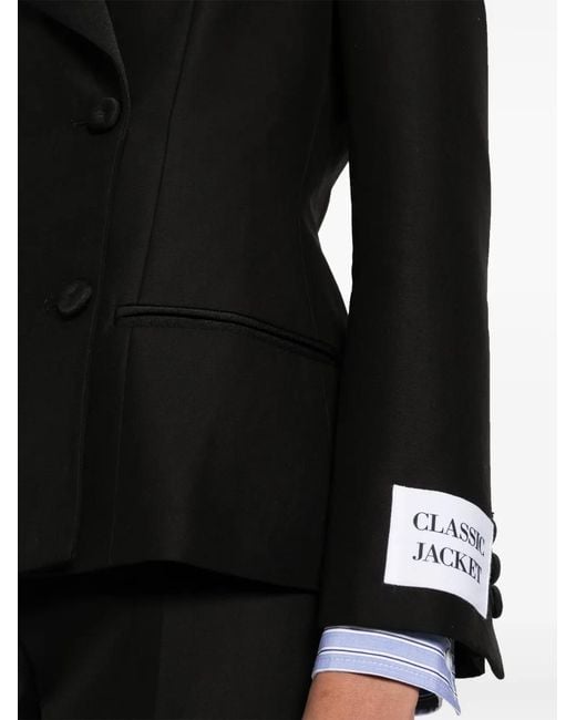 Moschino Black Double-Breasted Blazer