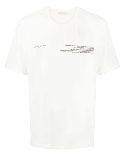 T-shirt en jersey à slogan imprimé Ih Nom Uh Nit pour homme en coloris White