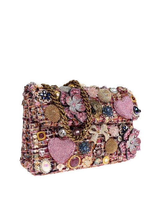 Kurt Geiger Pink Medium Kensington Shoulder Bag