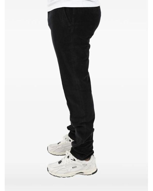 Incotex Black Corduroy Wool Trousers for men