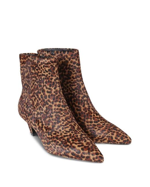 Ash Brown 50Mm Vicky Leopard-Print Boots