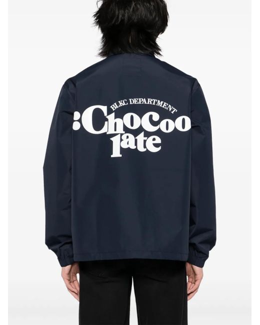 Chocoolate Blue Logo Jacket for men
