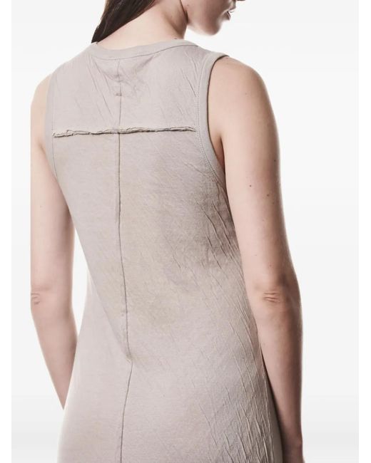 Thom Krom Natural Side-Slit Textured Midi Dress