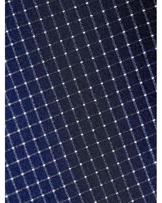 Vilebrequin Blue Drawstring Checked Swim Shorts for men