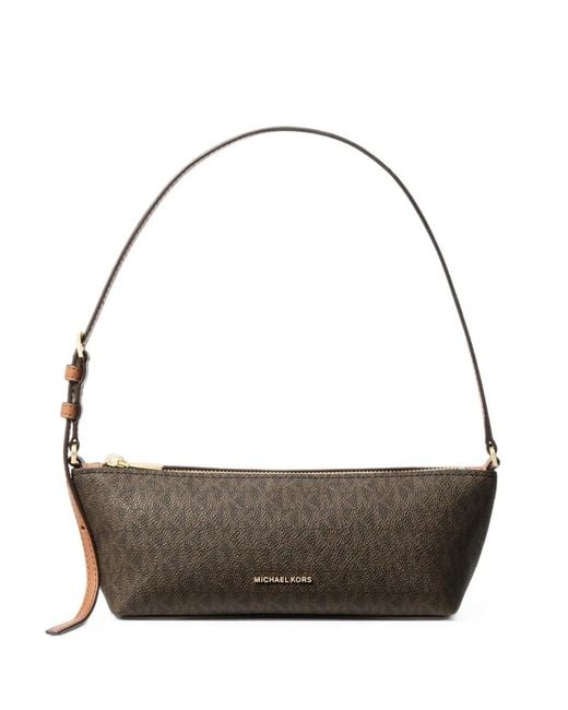 Michael Kors Gray Laila Small Signature Logo Pochette