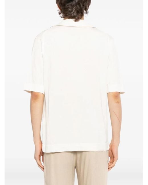 Lardini White Cotton Shirt for men
