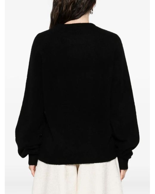 Frenckenberger Black Crew-Neck Sweater