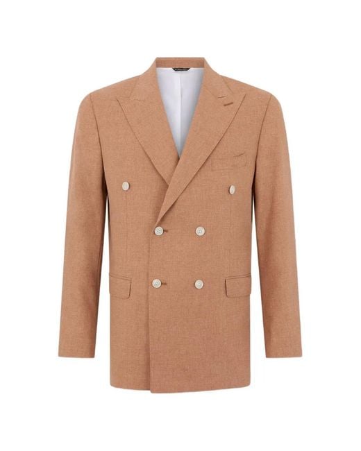 Brooks Brothers Orange Double-Breasted Blazer for men