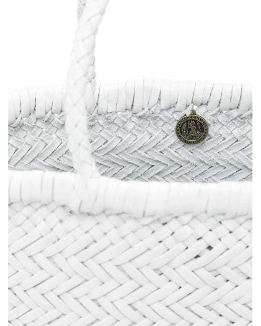 Dragon Diffusion Geweven Shopper in het White
