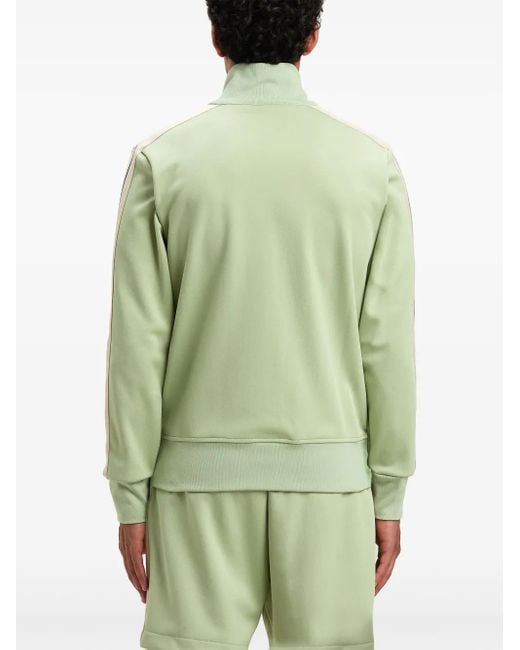 Palm Angels Green Embroidered Logo Track Jacket for men