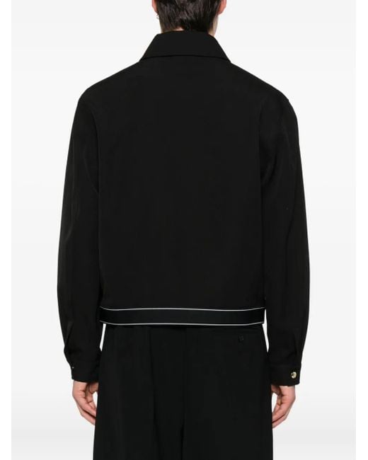 Casablanca Black Zip-Up Jacket for men