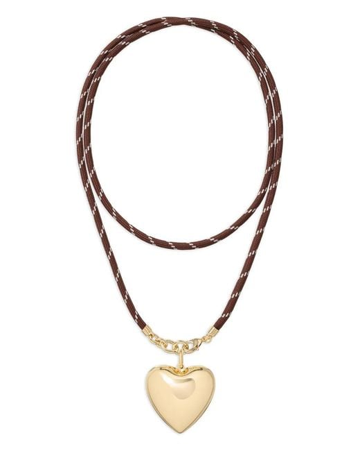 Roxanne Assoulin Metallic The Long Happy Cord Charm Necklace