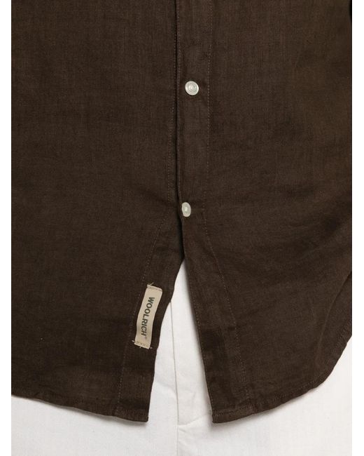 Woolrich Brown Button-Down Shirt for men