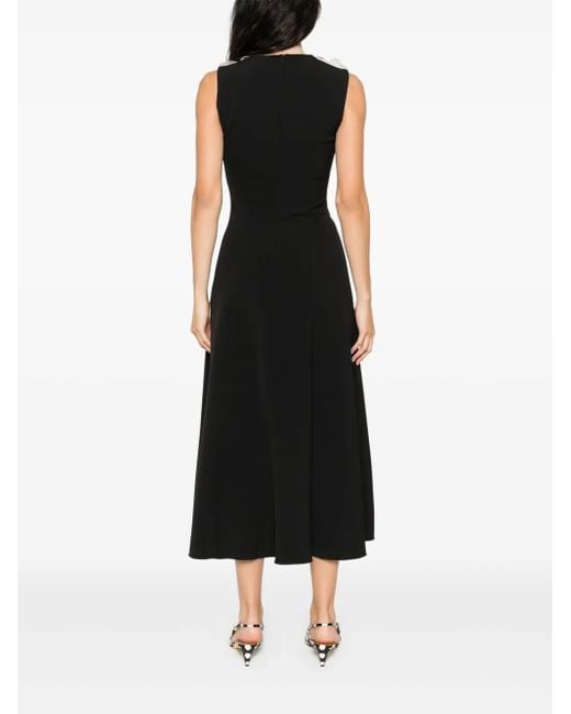 Nissa スカラップカラードレス Black
