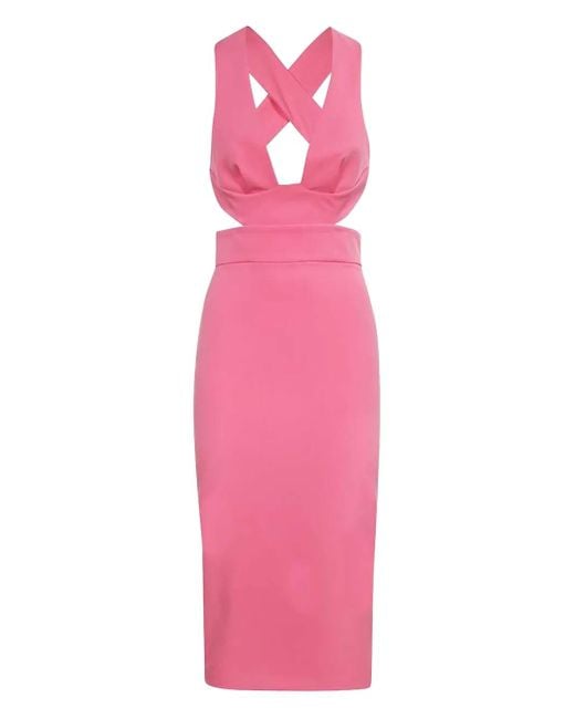Ermanno Scervino Cut-out Dress Pink