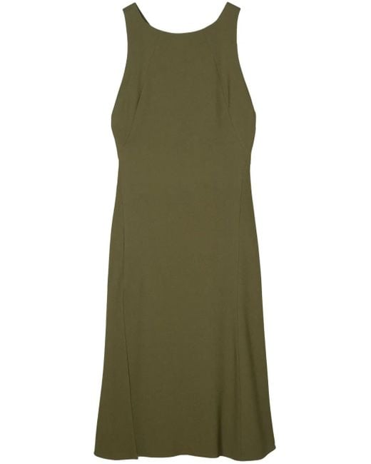 Fendi Green Sablé Maxi Dress