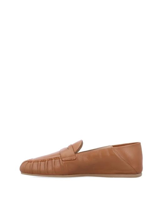 Stuart Weitzman Brown Brooks Loafers
