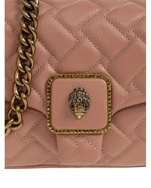Kurt Geiger Brown Pimlico Quilted Leather Shoulder Bag